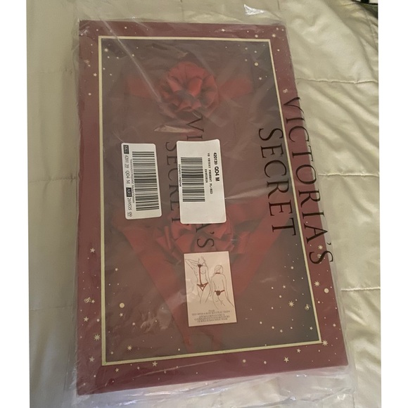 Victoria's Secret Tied-With-A-Bow Open-Cup Crotchless Teddy - Picture 4 of 4